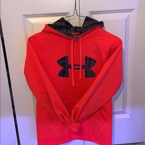 Bright Coral UnderArmor Hoodie Women’s Small